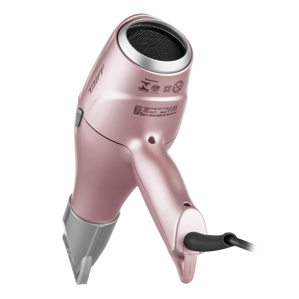 Kit Secador Fox Rose e Chapa Fox Rose